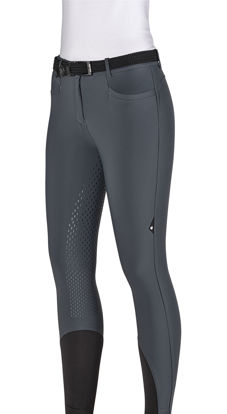 Afbeeldingen van Equiline winterrijbroek dames full grip softshell Caleitef grijs